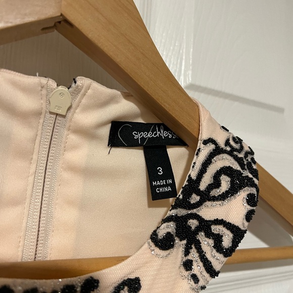 Speechless Light Pink and Black Formal Dress - Picture 4 of 10